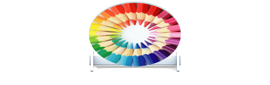 Skinny Fillers > Oval Filler > Colourful Pencils